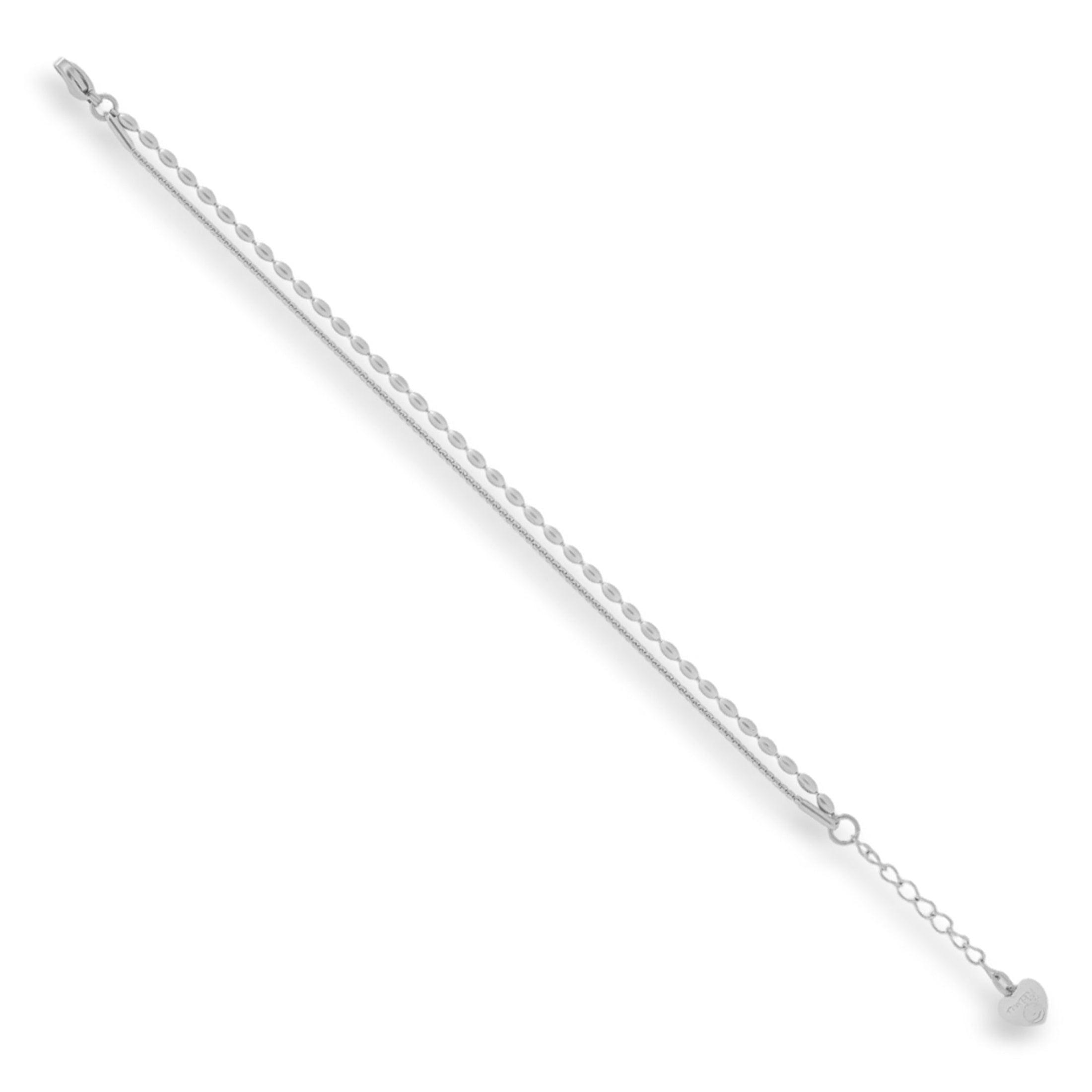 Textured Dual Chain Bracelet - EVRYJEWELS