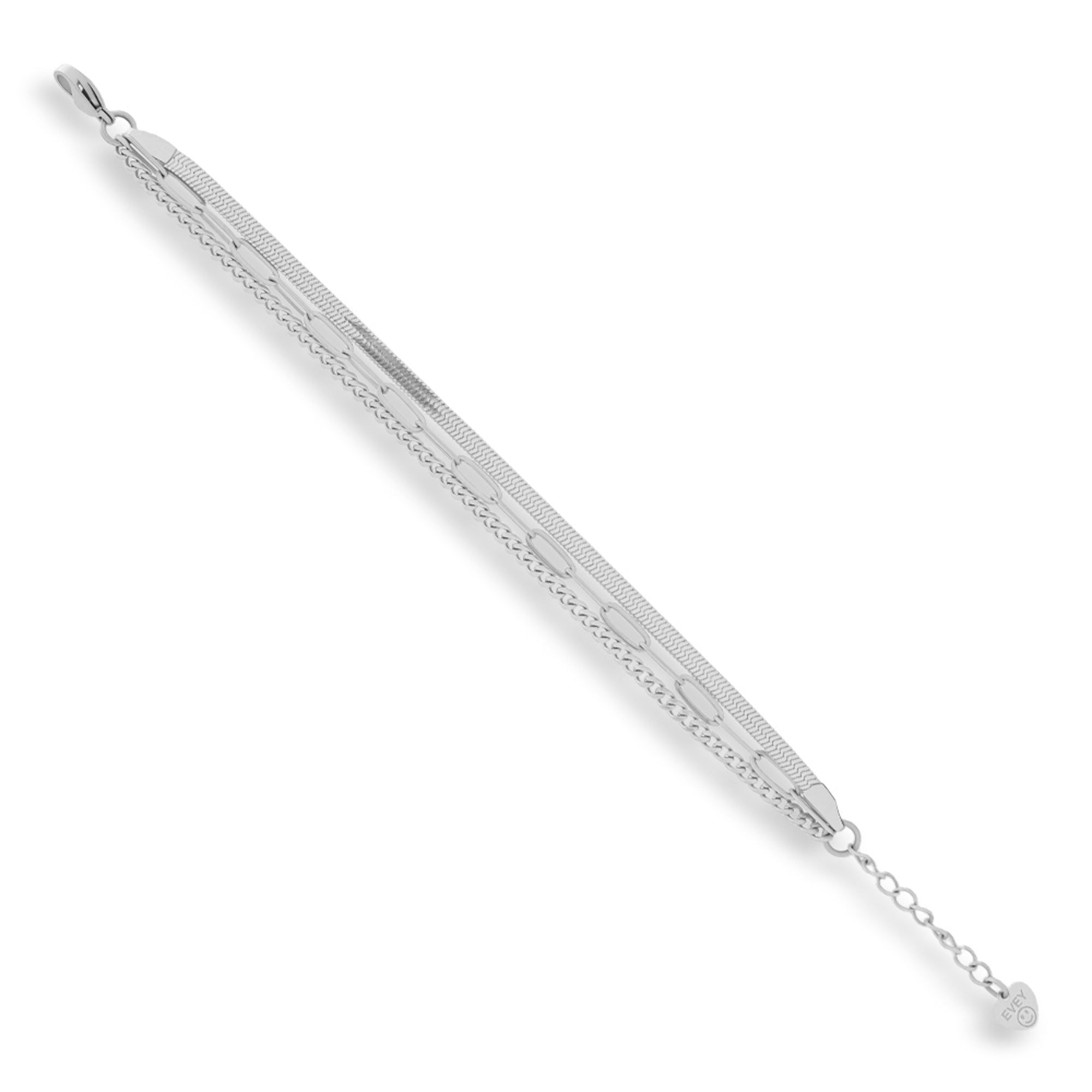 Triple Chain Mixed Link Bracelet – EVRYJEWELS