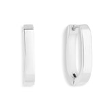 Slim Block Hoops - EVRYJEWELS