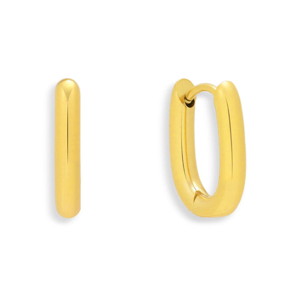 Bold Oval Hoop Earrings - EVRYJEWELS