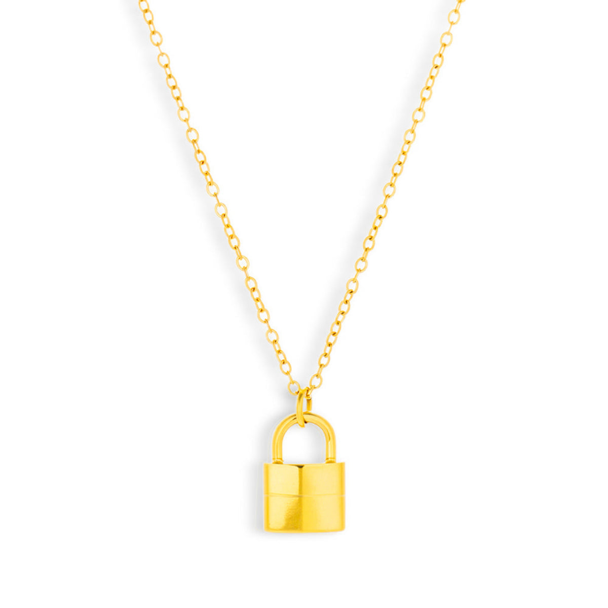 Lock Pendant Necklace - EVRYJEWELS