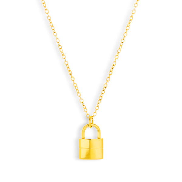 Lock Pendant Necklace - EVRYJEWELS
