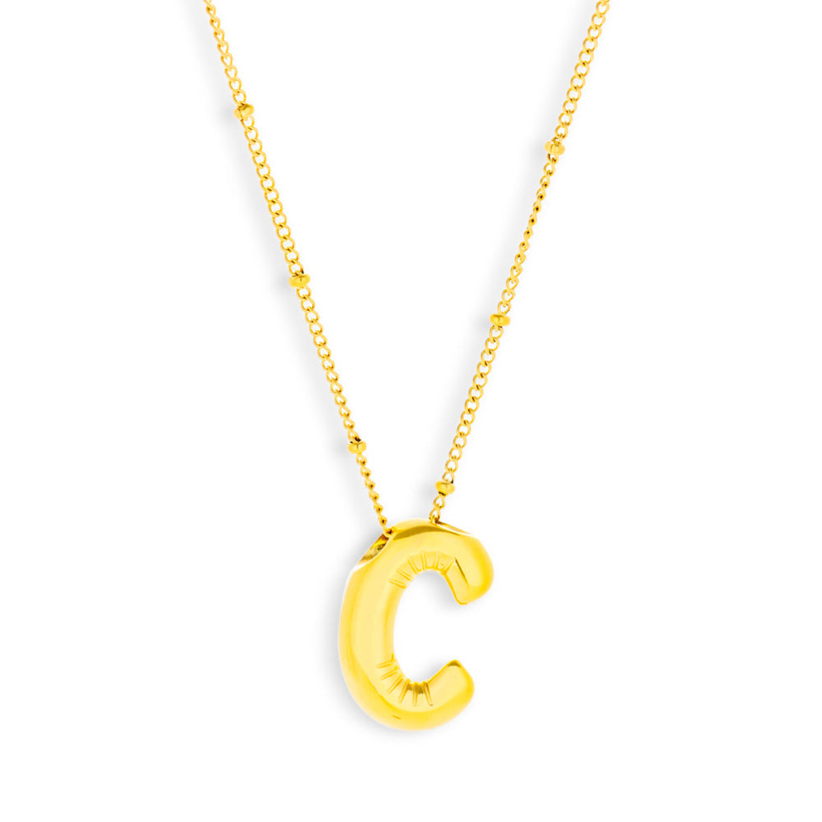 Bold Letter Initial Necklace - EVRYJEWELS