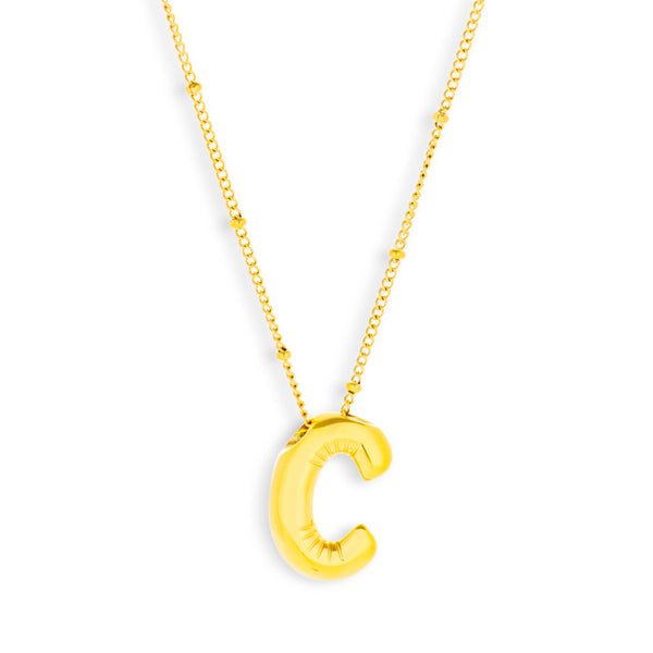 Bold Letter Initial Necklace - EVRYJEWELS
