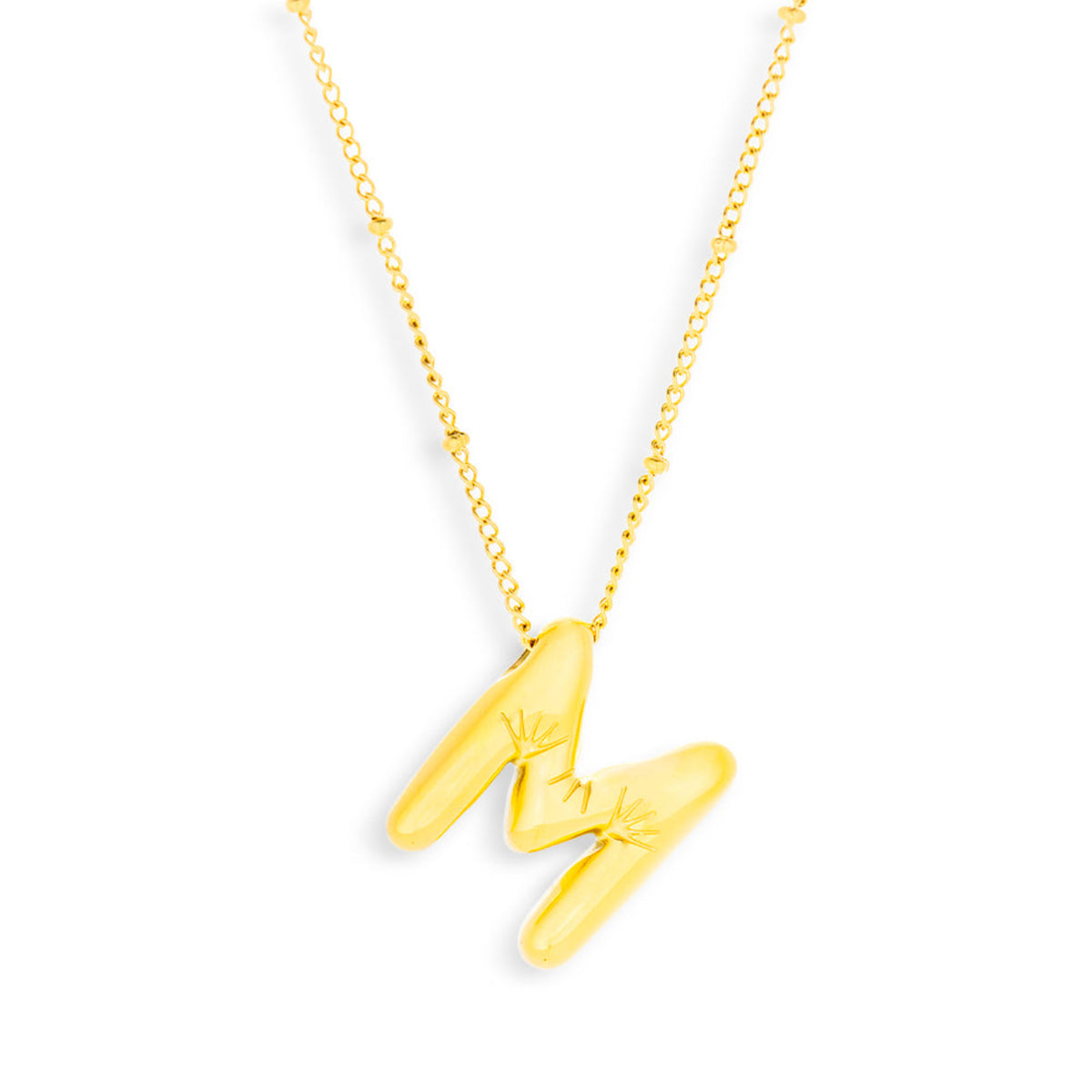 Bold Letter Initial Necklace - EVRYJEWELS
