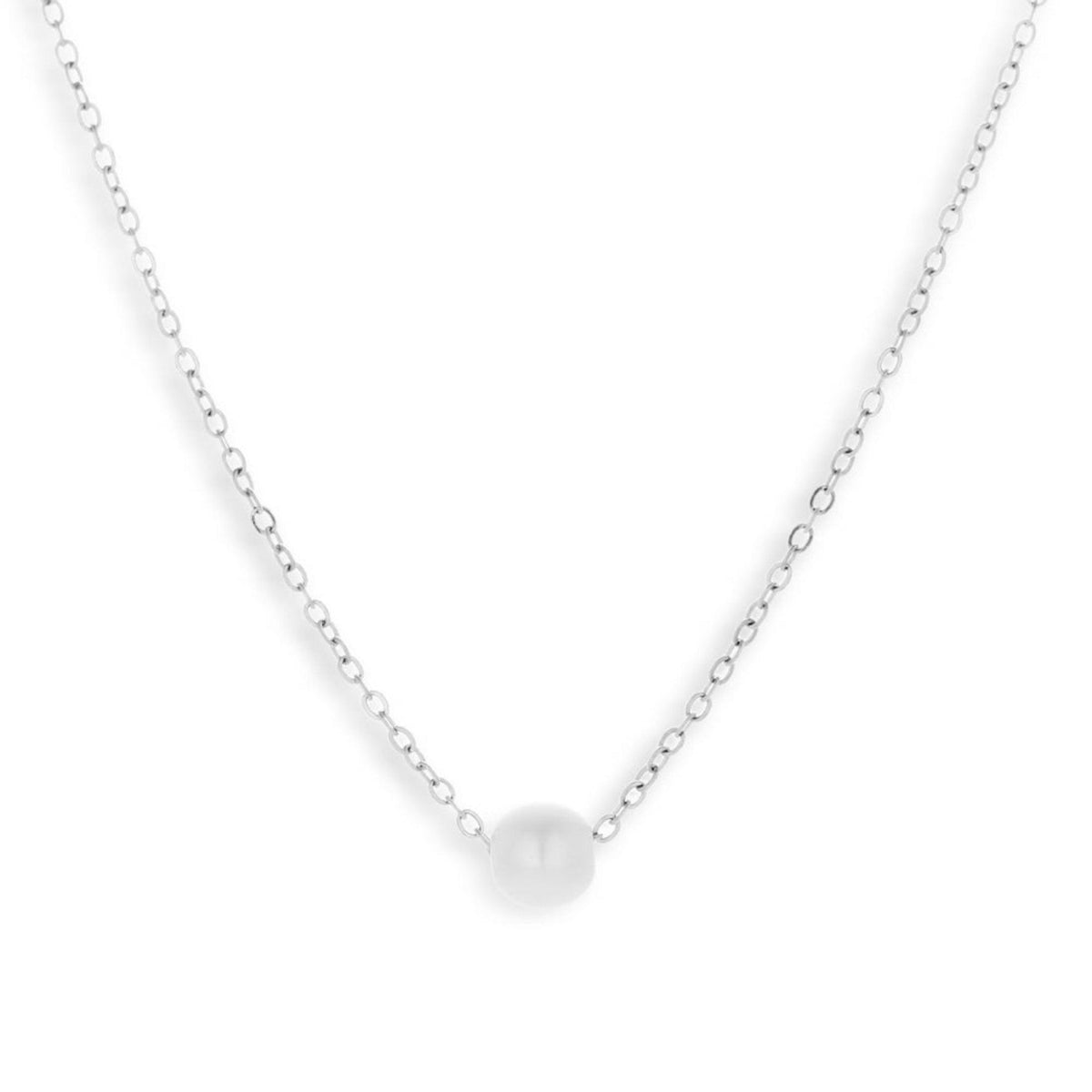 Single Pearl Drop Necklace - EVRYJEWELS