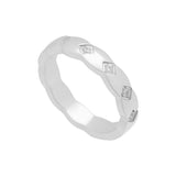 Twist Crystal Inset Ring - EVRYJEWELS