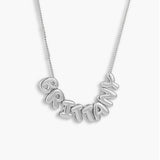 Custom/Personalized Bubble Letter Name Necklace - EVRYJEWELS