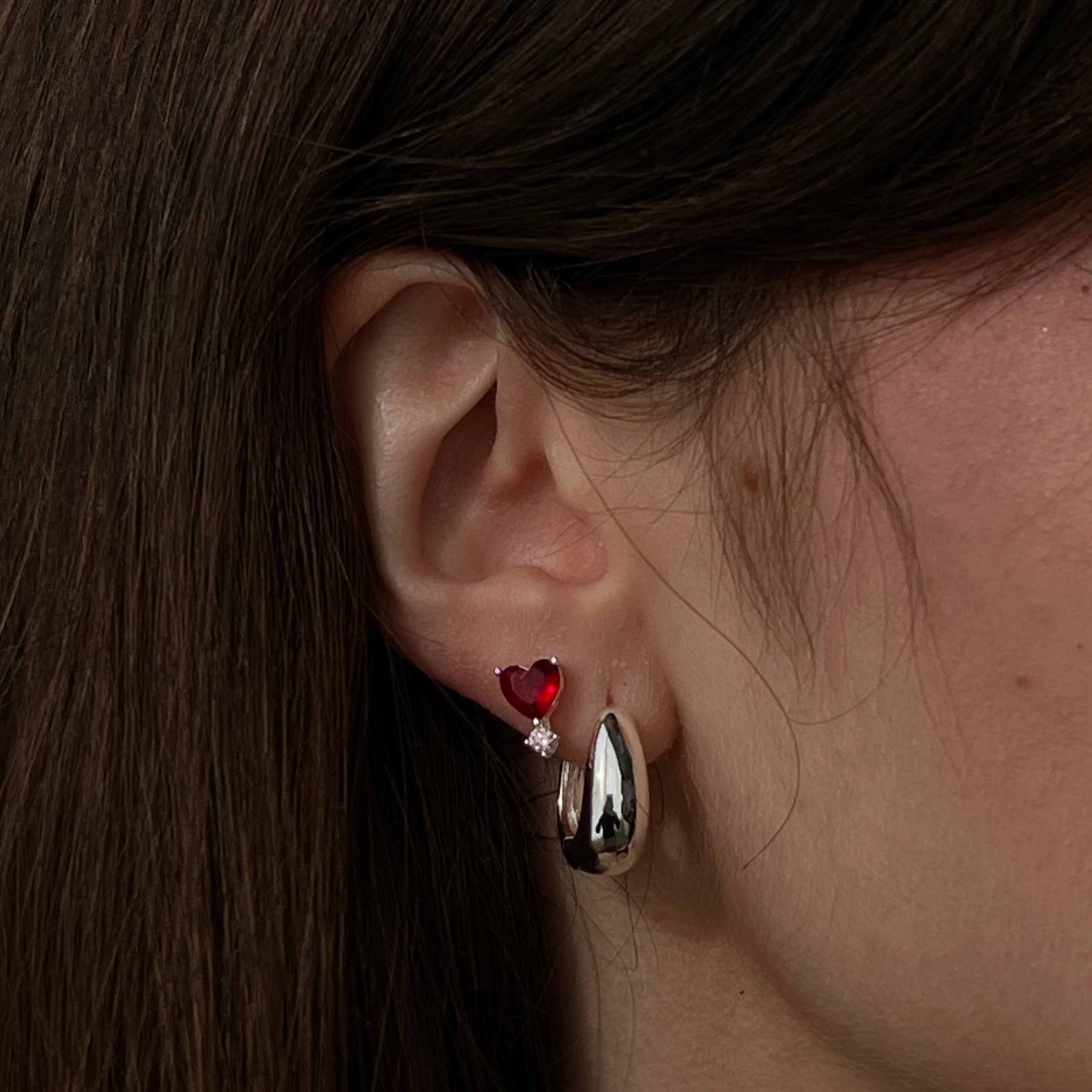 Candy Heart Studs - EVRYJEWELS