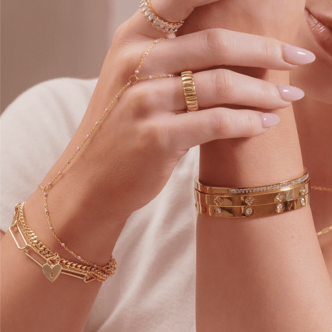 Champagne Bangle - EVRYJEWELS