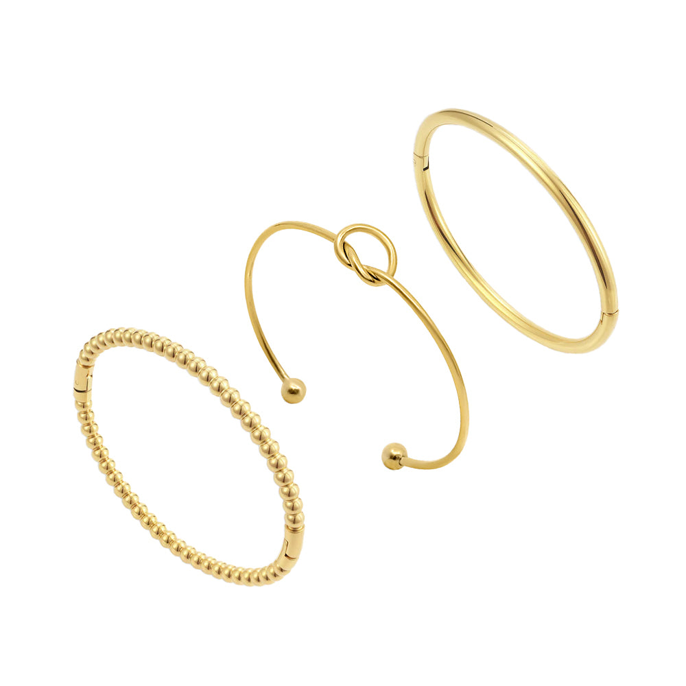Charmed Bangle Bundle: 3 Piece Bangle - EVRYJEWELS
