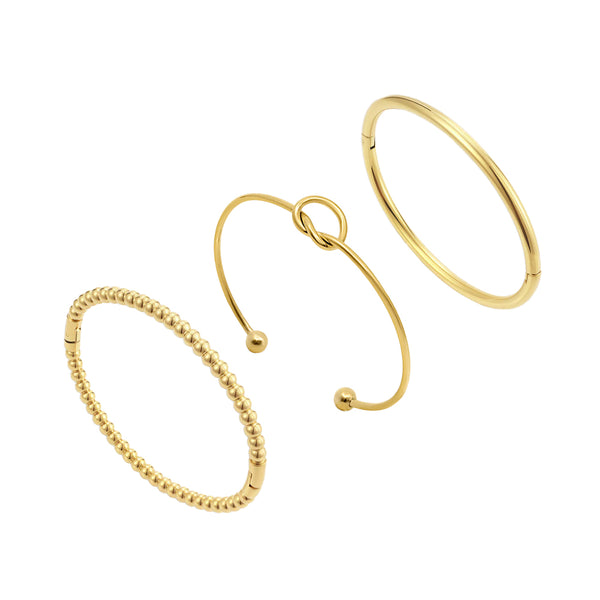 Charmed Bangle Bundle: 3 Piece Bangle - EVRYJEWELS