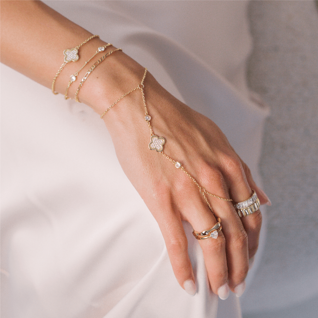 Intense Hand Chain Charmed Hand Chain – EVRYJEWELS