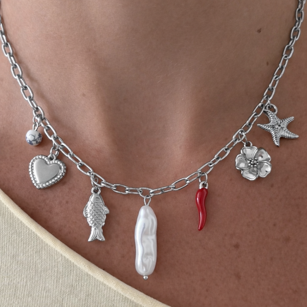 Saltwater Babe Charm Necklace - EVRYJEWELS