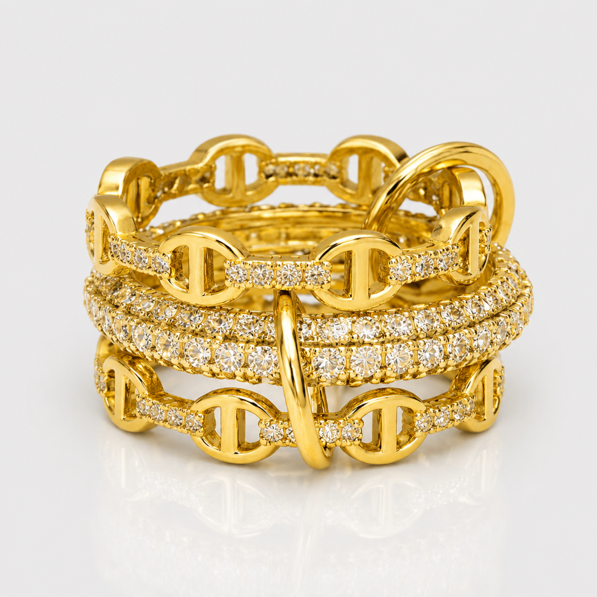 Dolce Iconic Stacked Ring - EVRYJEWELS