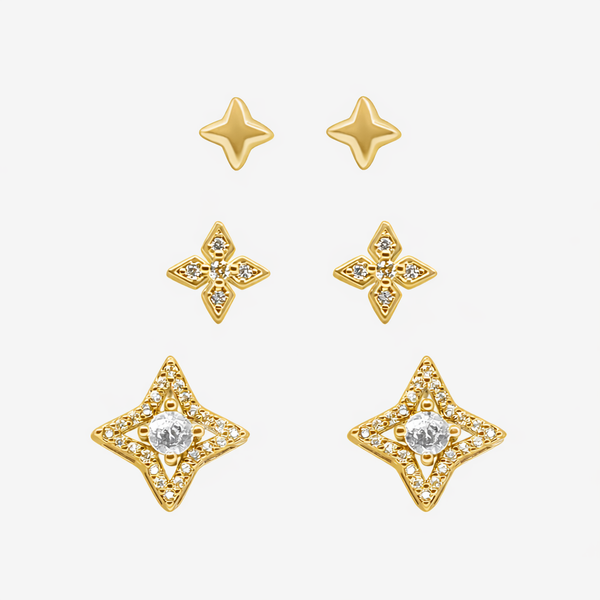 Glitter Pop Stud Earrings Pack