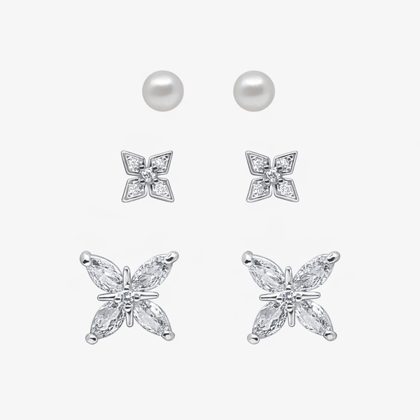 Petite Bloom Stud Earrings Pack