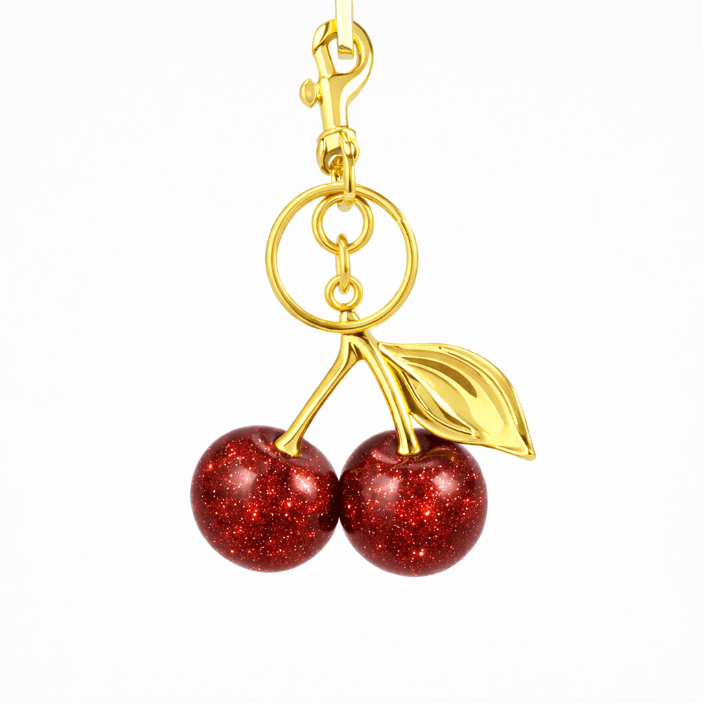 Red Cherry Bag Charm - EVRYJEWELS
