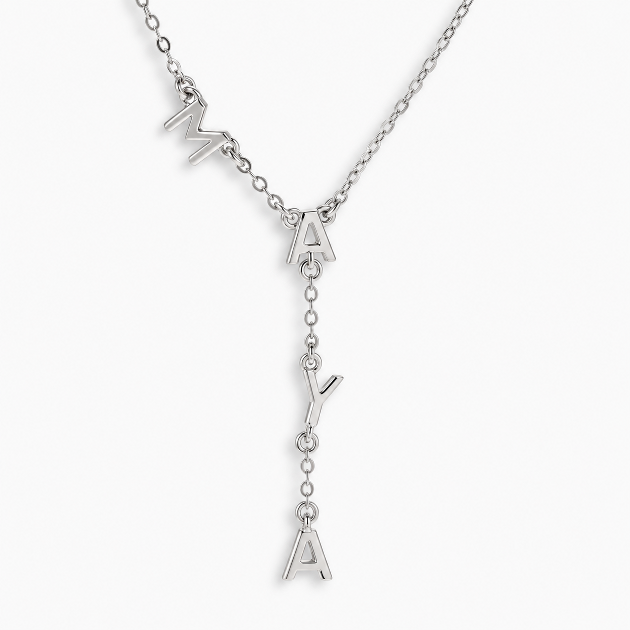 Custom/Personalized Name Drop Lariat Necklace - EVRYJEWELS