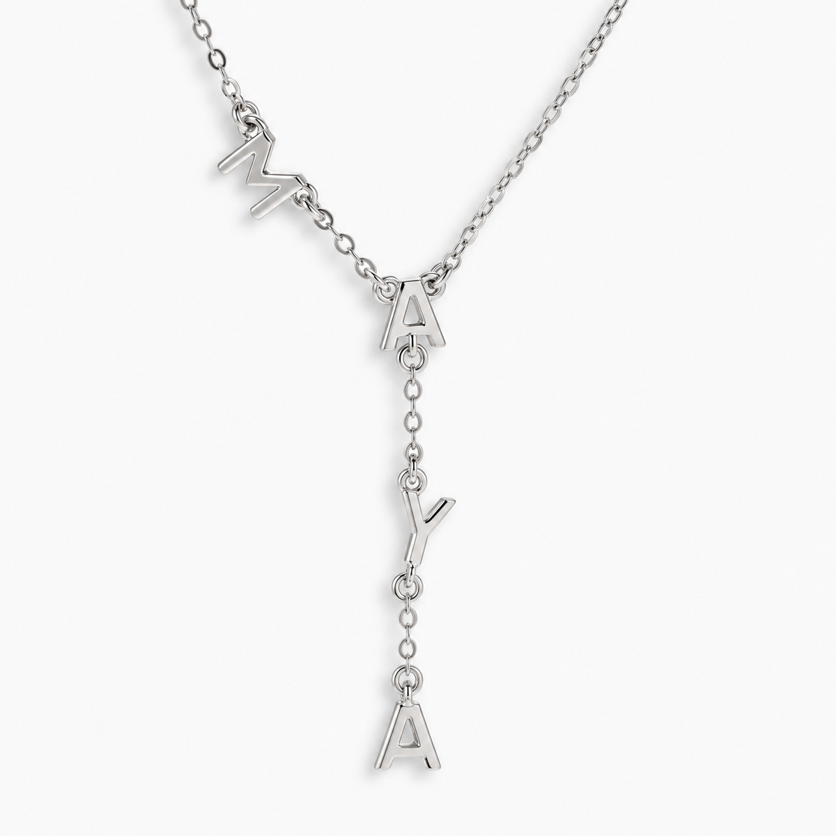 Custom/Personalized Name Drop Lariat Necklace - EVRYJEWELS
