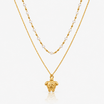 Lucky Turtle Layered Necklace - EVRYJEWELS