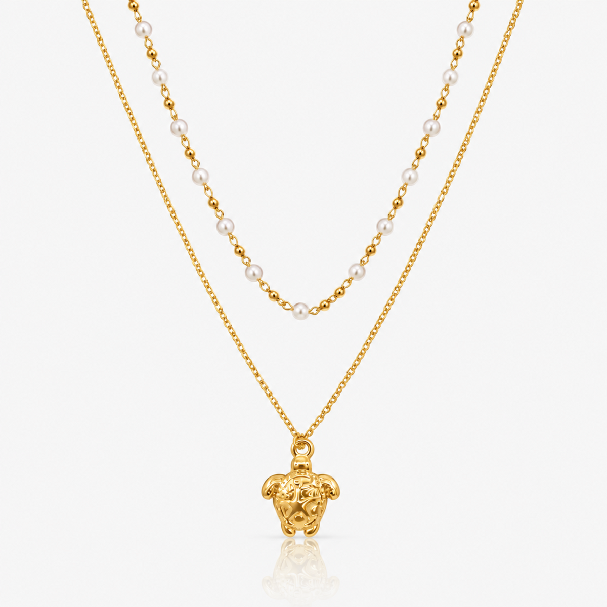 Lucky Turtle Layered Necklace - EVRYJEWELS
