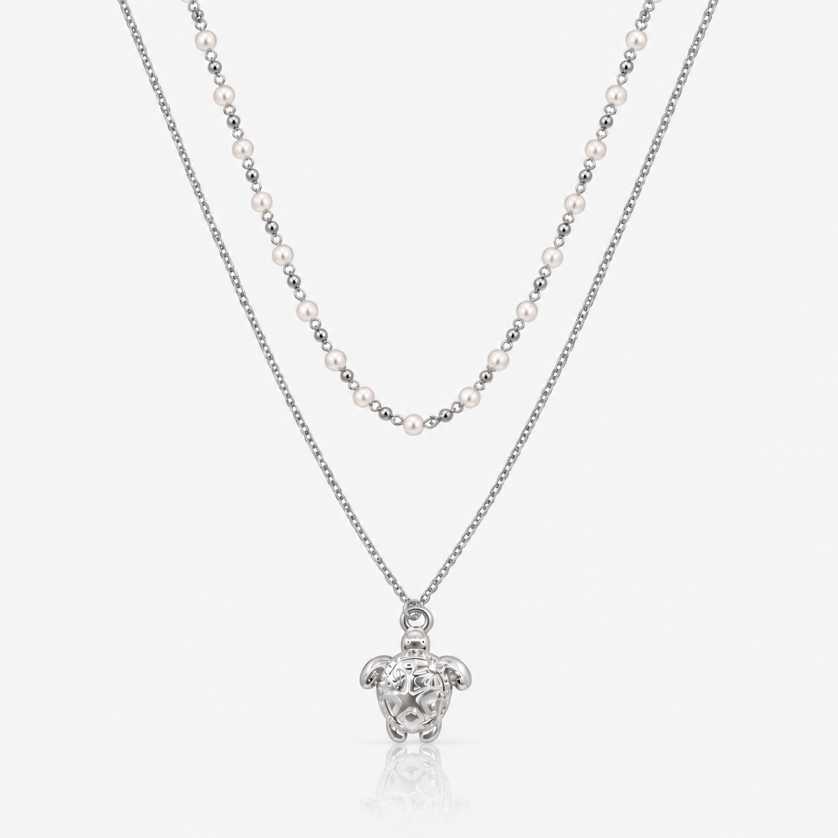 Lucky Turtle Layered Necklace - EVRYJEWELS