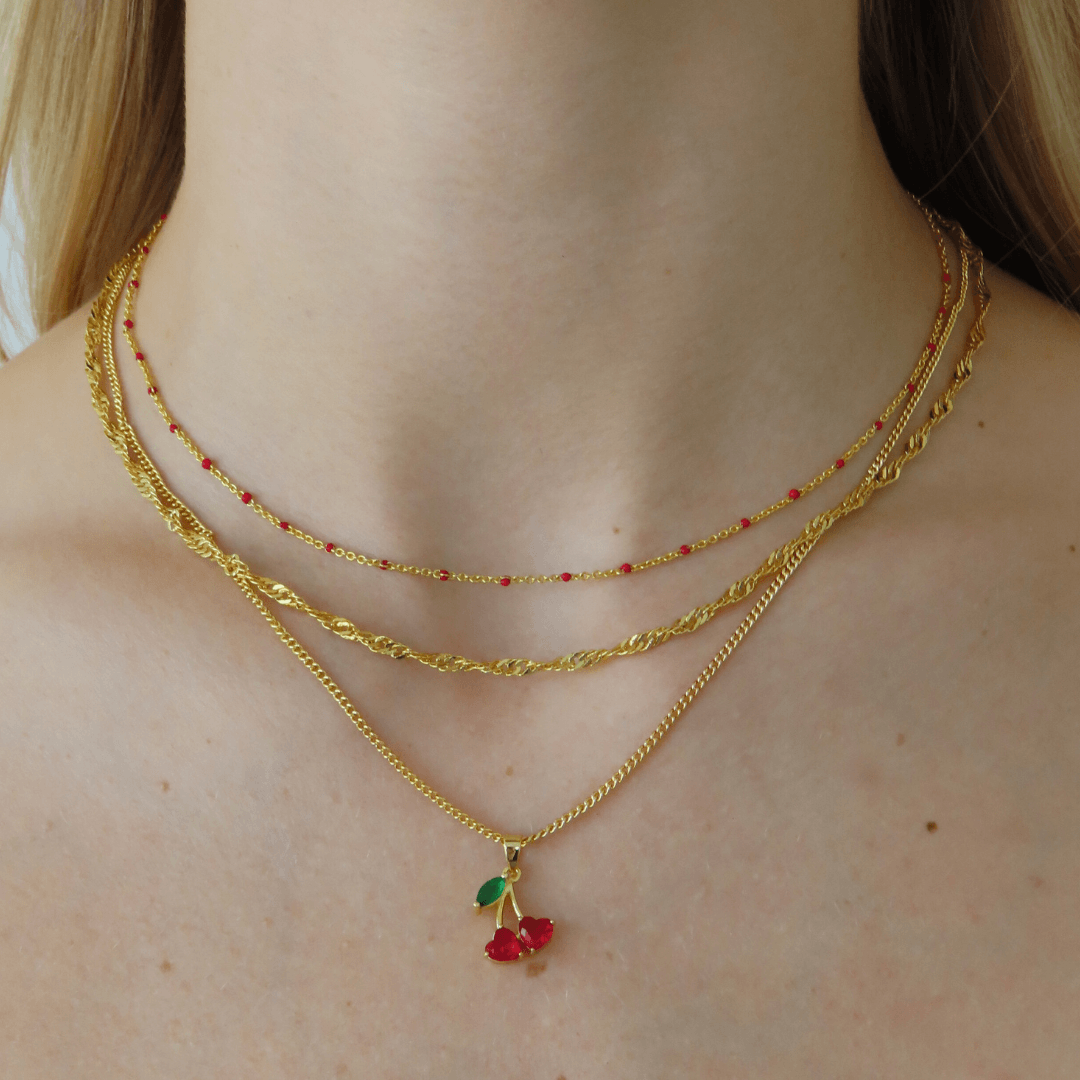 Cherry Girl Necklace - EVRYJEWELS