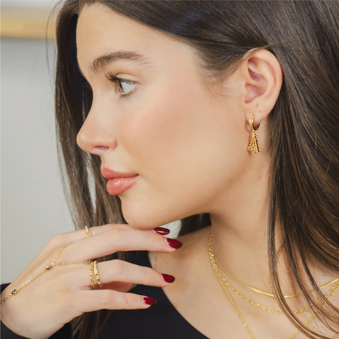 Christmas Tree Earrings - EVRYJEWELS