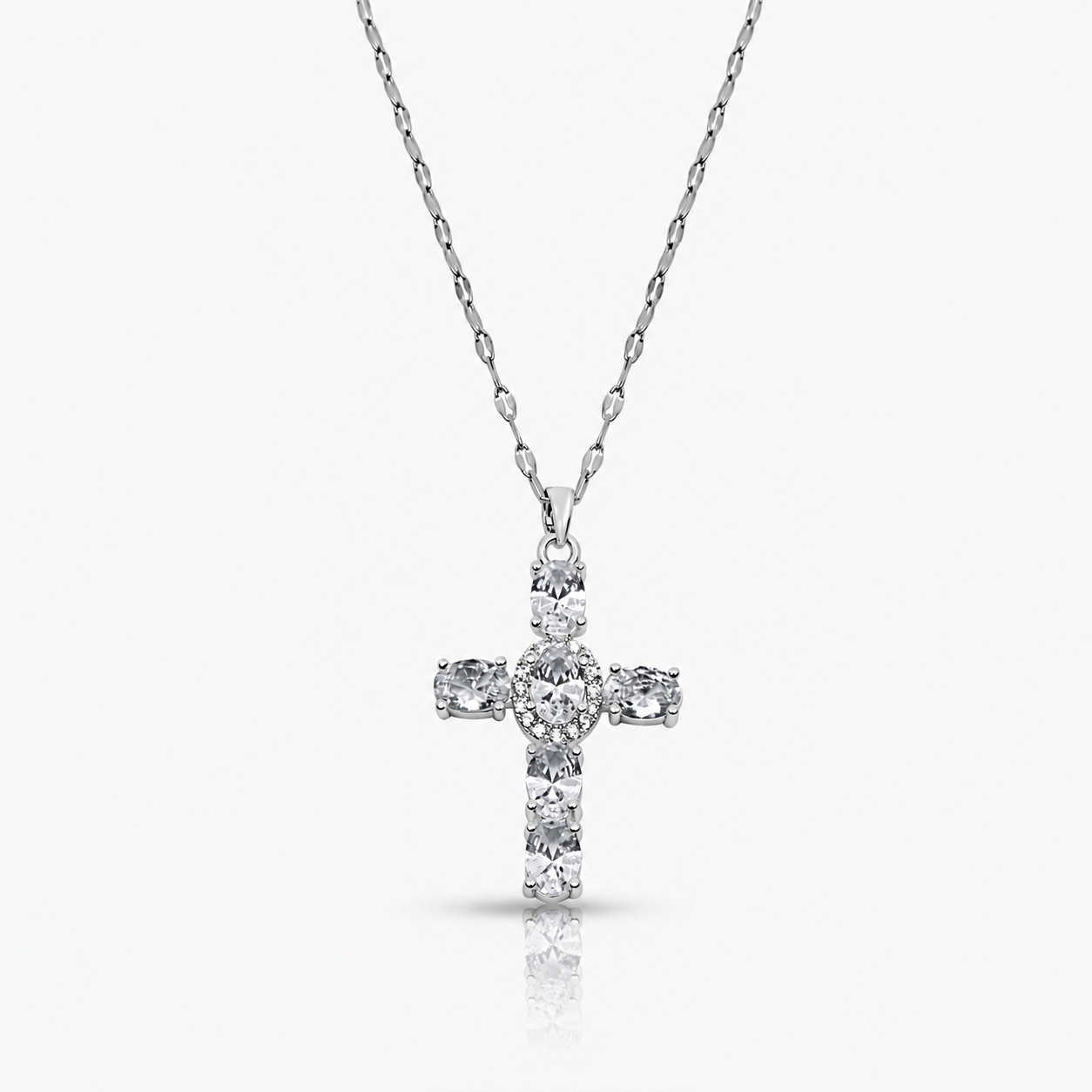 Heavenly Glow Cross Necklace - EVRYJEWELS