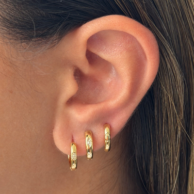 Sweet Edge Hoop 3-Piece Earrings Set - EVRYJEWELS