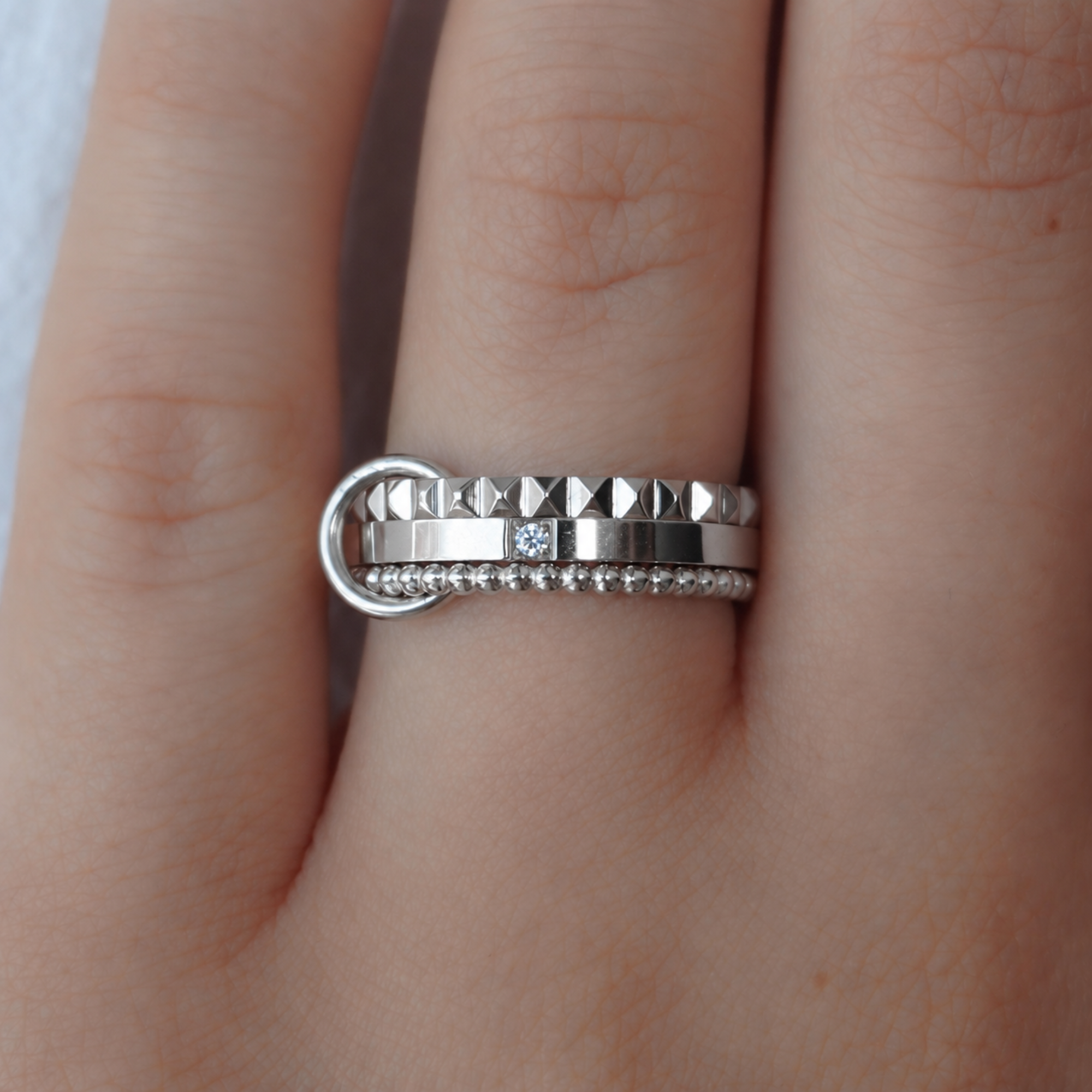 She's a Diva Stacked Ring - EVRYJEWELS