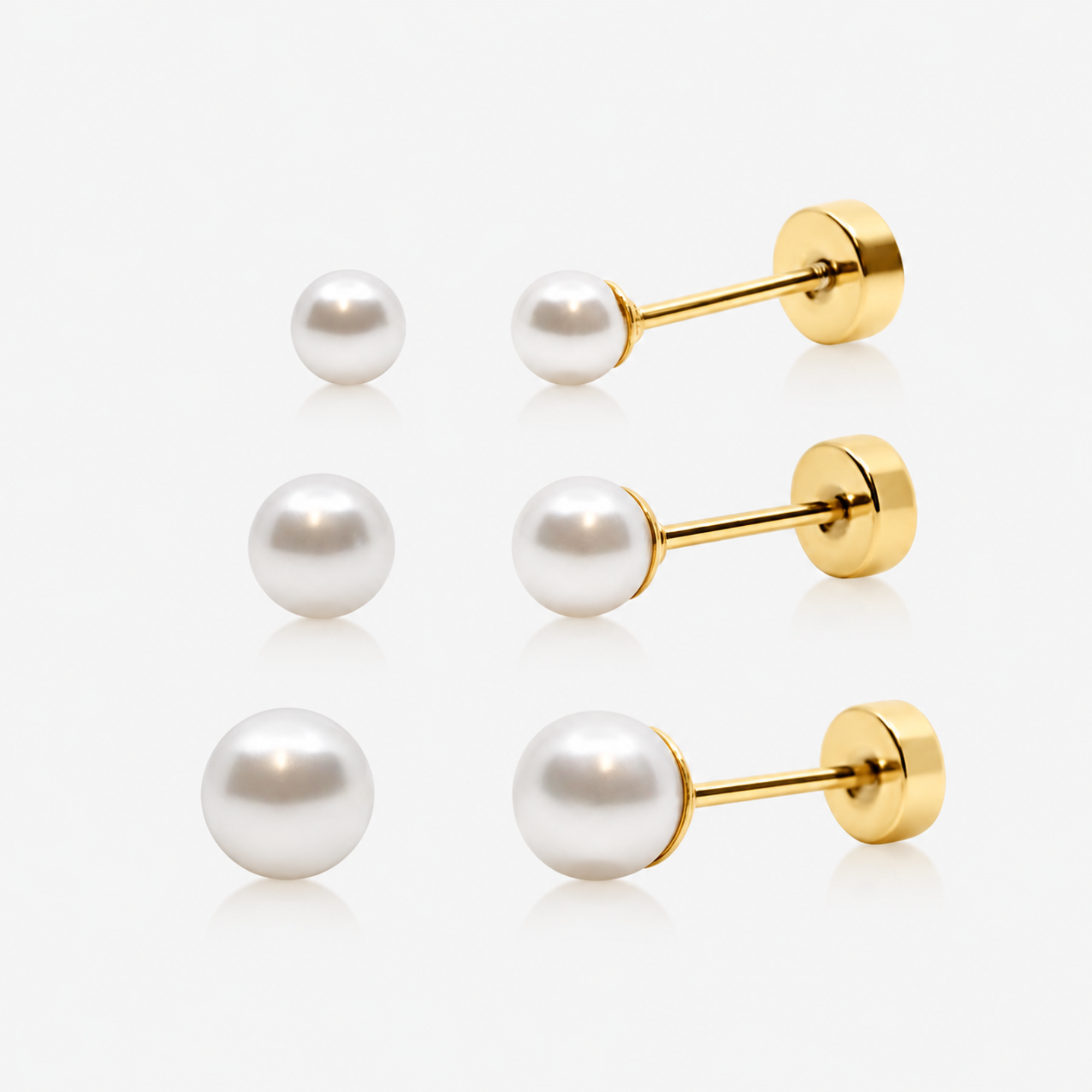 Lover Girl Flat Back Earring 3 Piece Set - EVRYJEWELS
