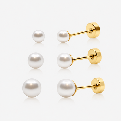 Lover Girl Flat Back Earring 3 Piece Set - EVRYJEWELS