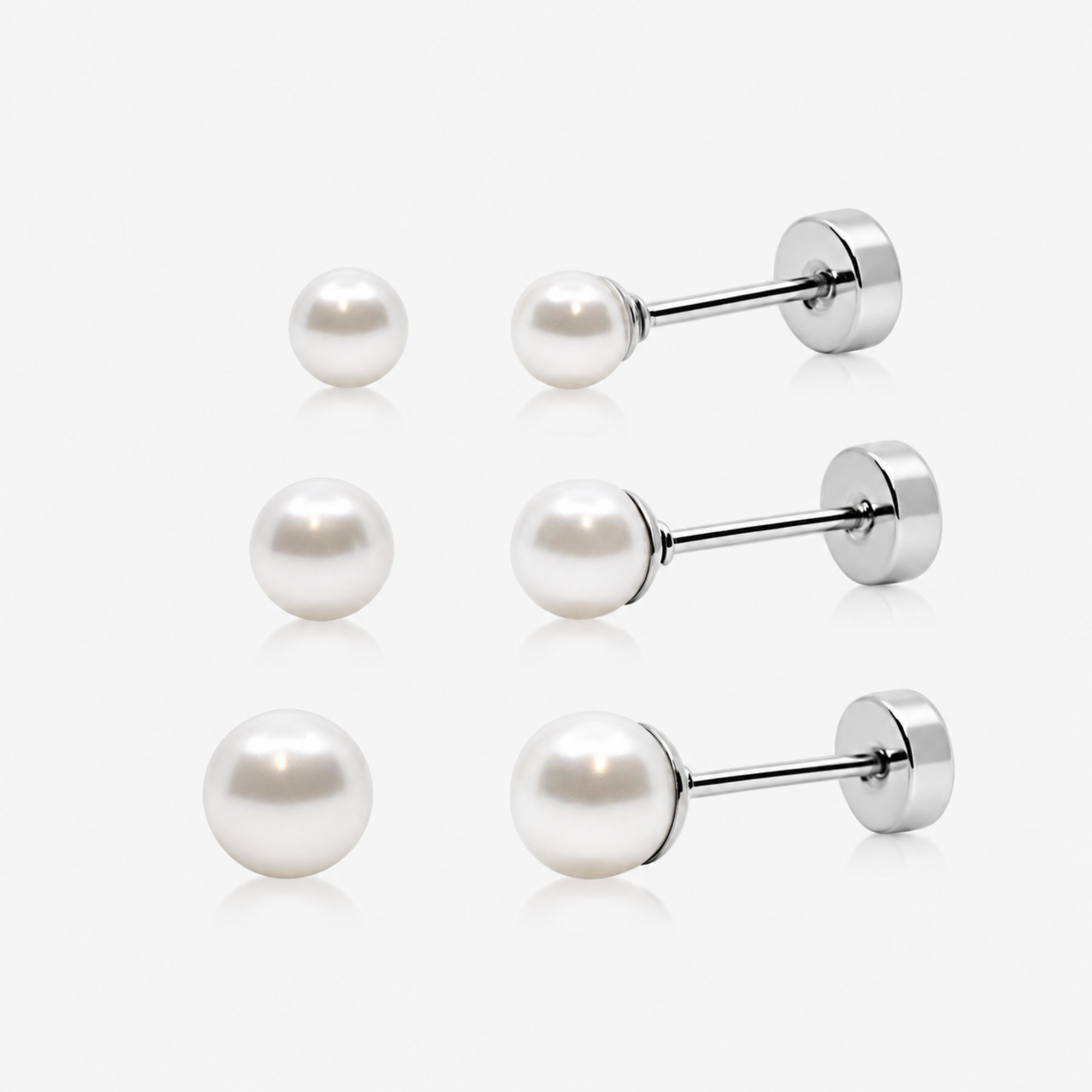 Lover Girl Flat Back Earring 3 Piece Set - EVRYJEWELS