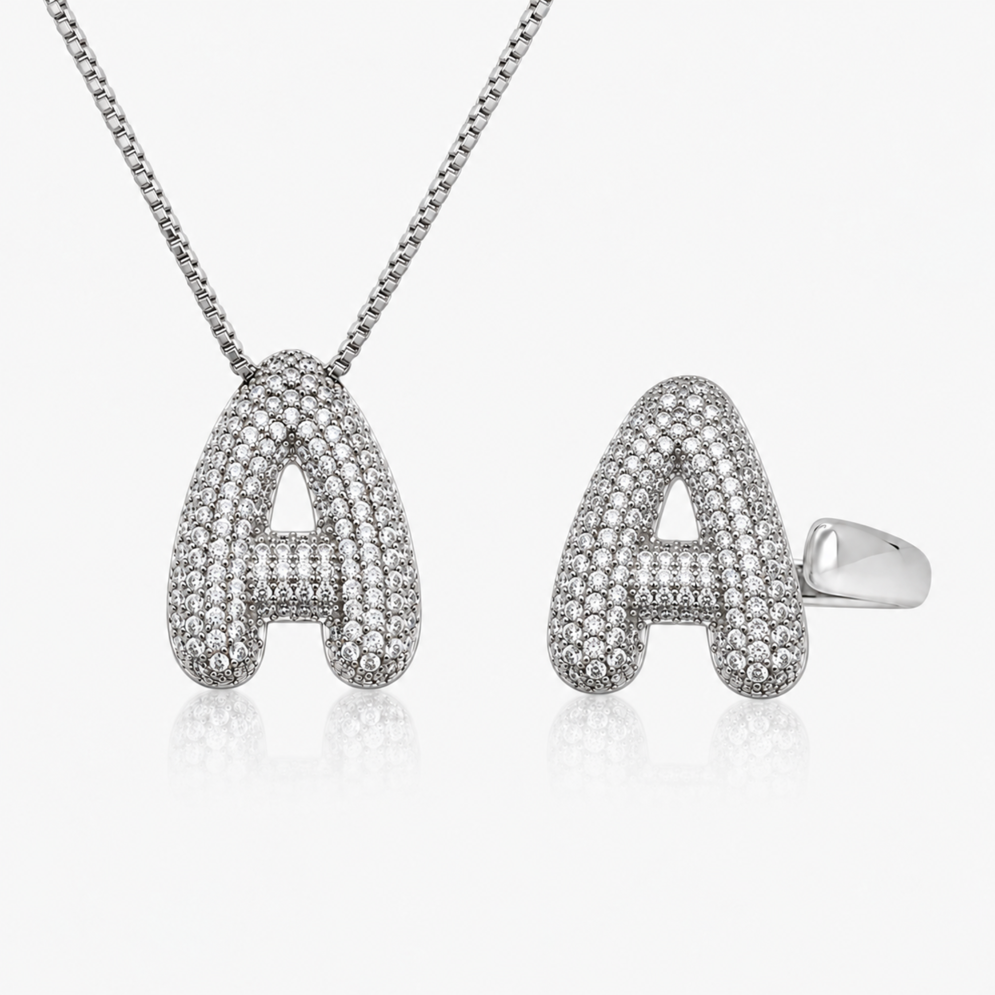 Adore Me Ring & Necklace 2 Piece Bundle - EVRYJEWELS