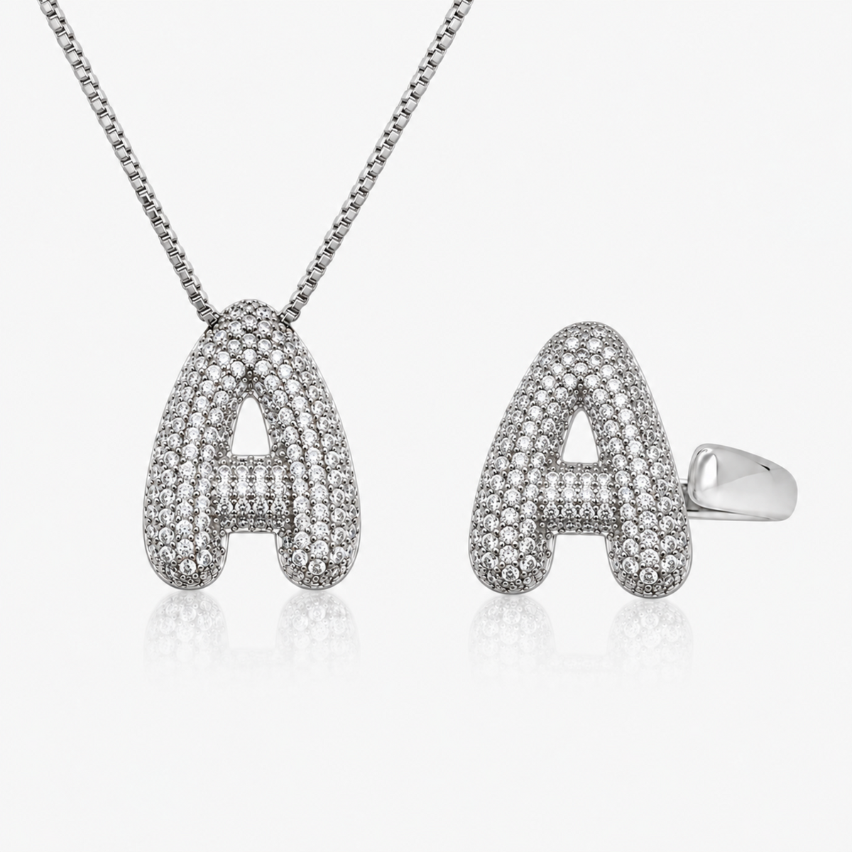 Adore Me Ring & Necklace 2 Piece Bundle - EVRYJEWELS