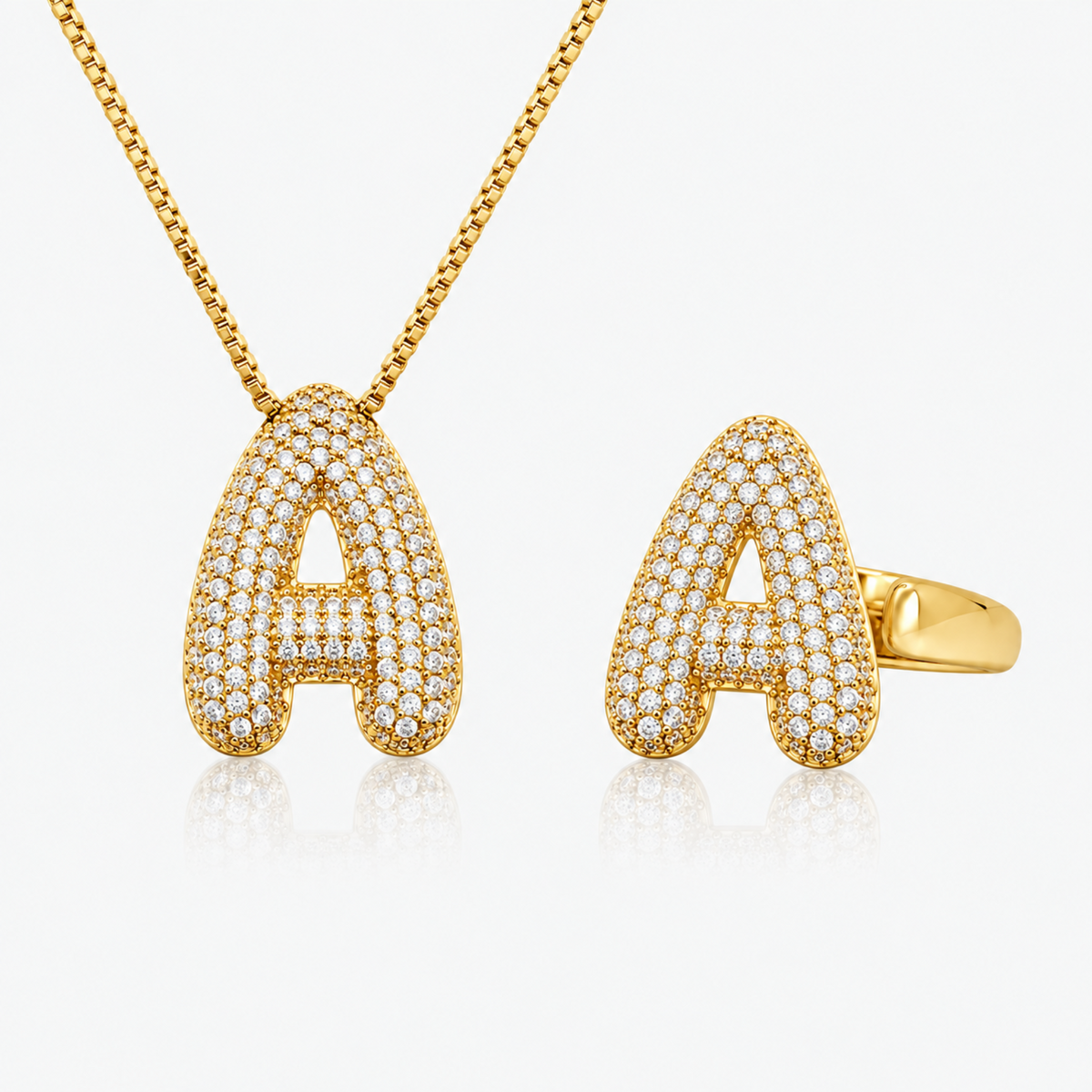Adore Me Ring & Necklace 2 Piece Bundle - EVRYJEWELS