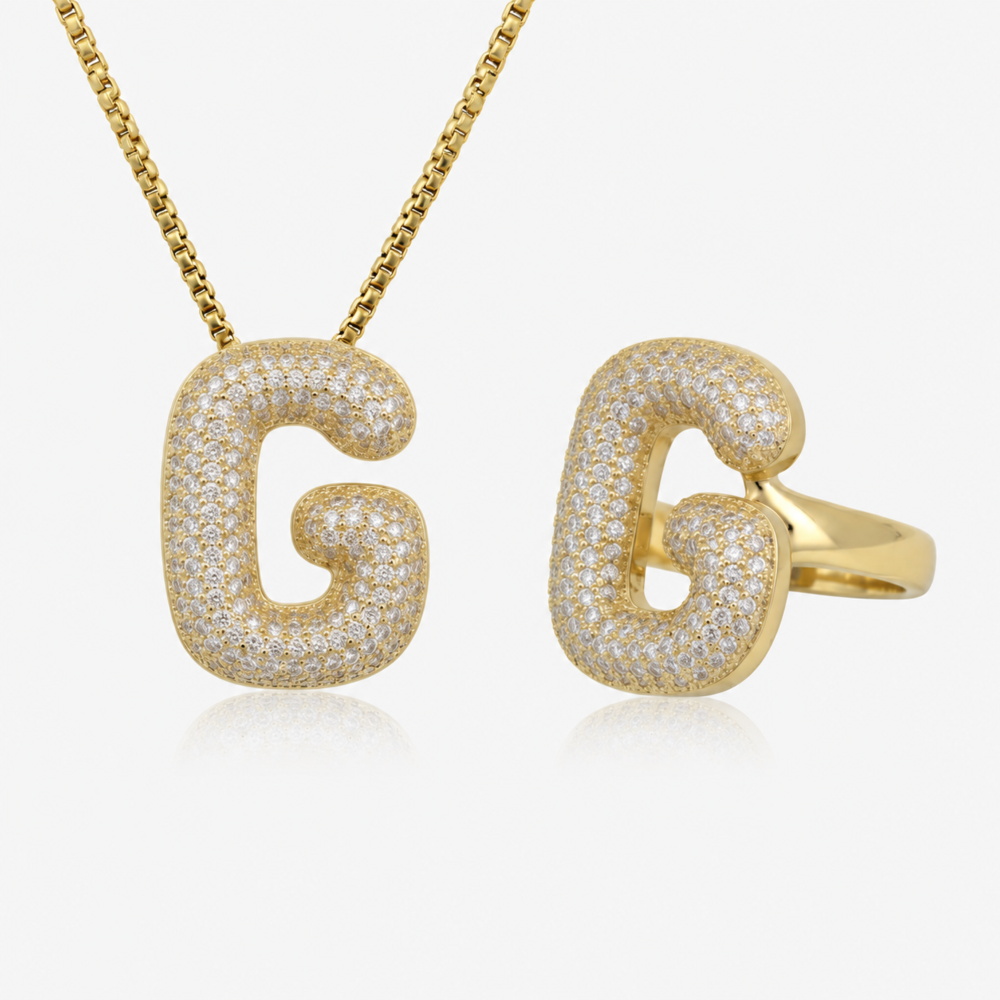 Adore Me Ring & Necklace 2 Piece Bundle - EVRYJEWELS