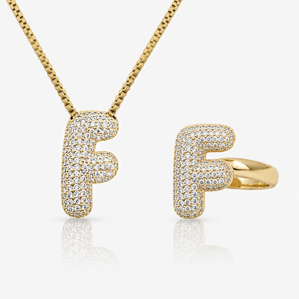 Adore Me Ring & Necklace 2 Piece Bundle - EVRYJEWELS