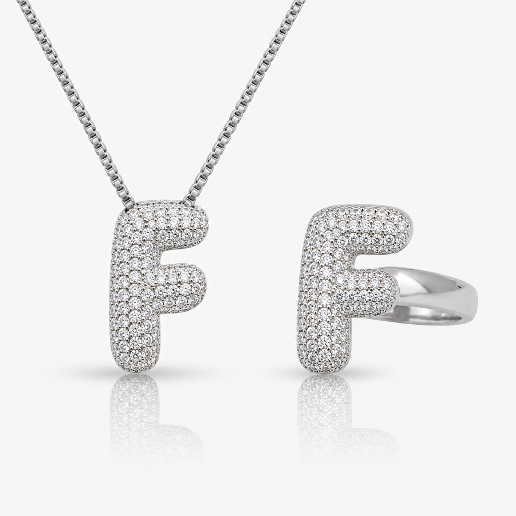 Adore Me Ring & Necklace 2 Piece Bundle - EVRYJEWELS