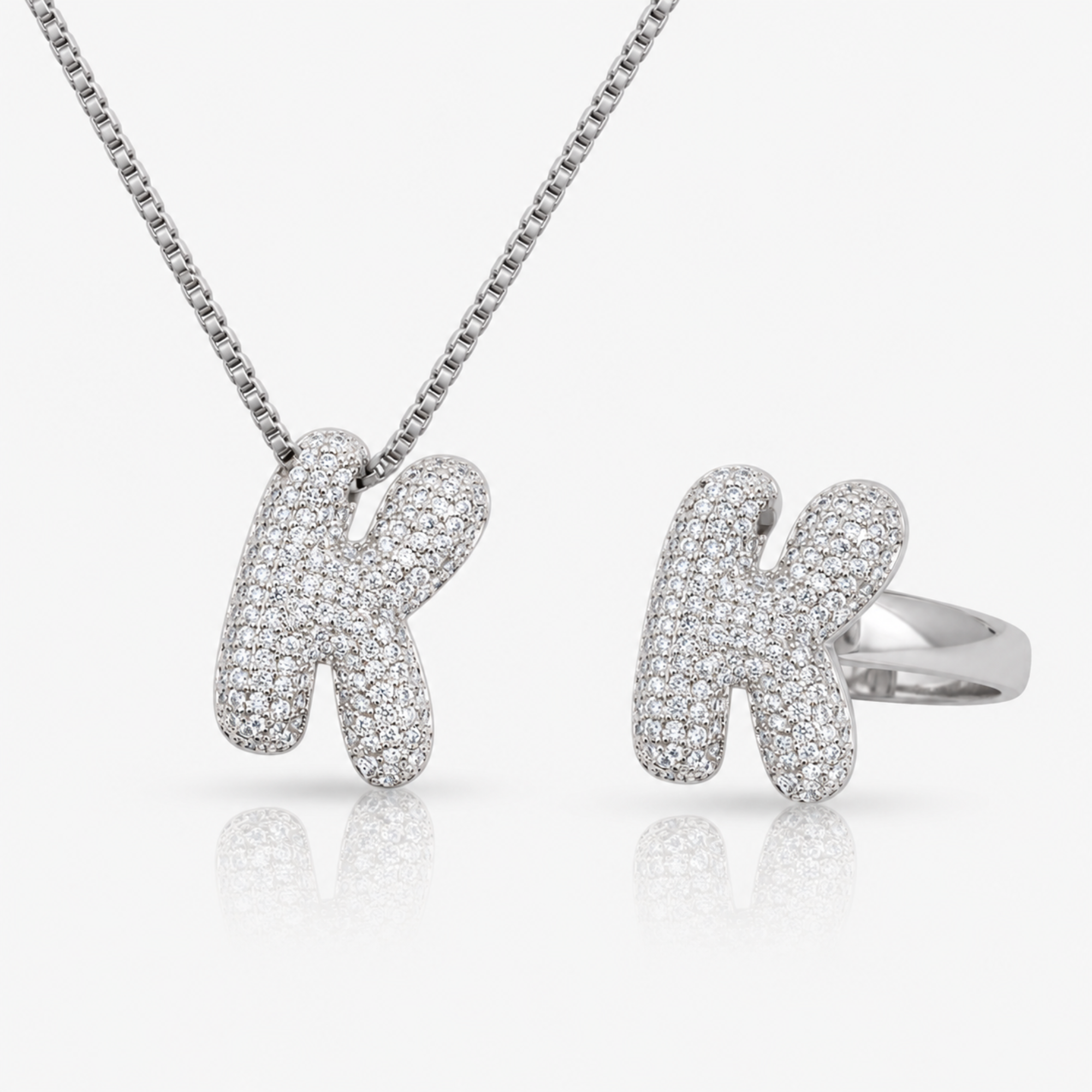 Adore Me Ring & Necklace 2 Piece Bundle - EVRYJEWELS