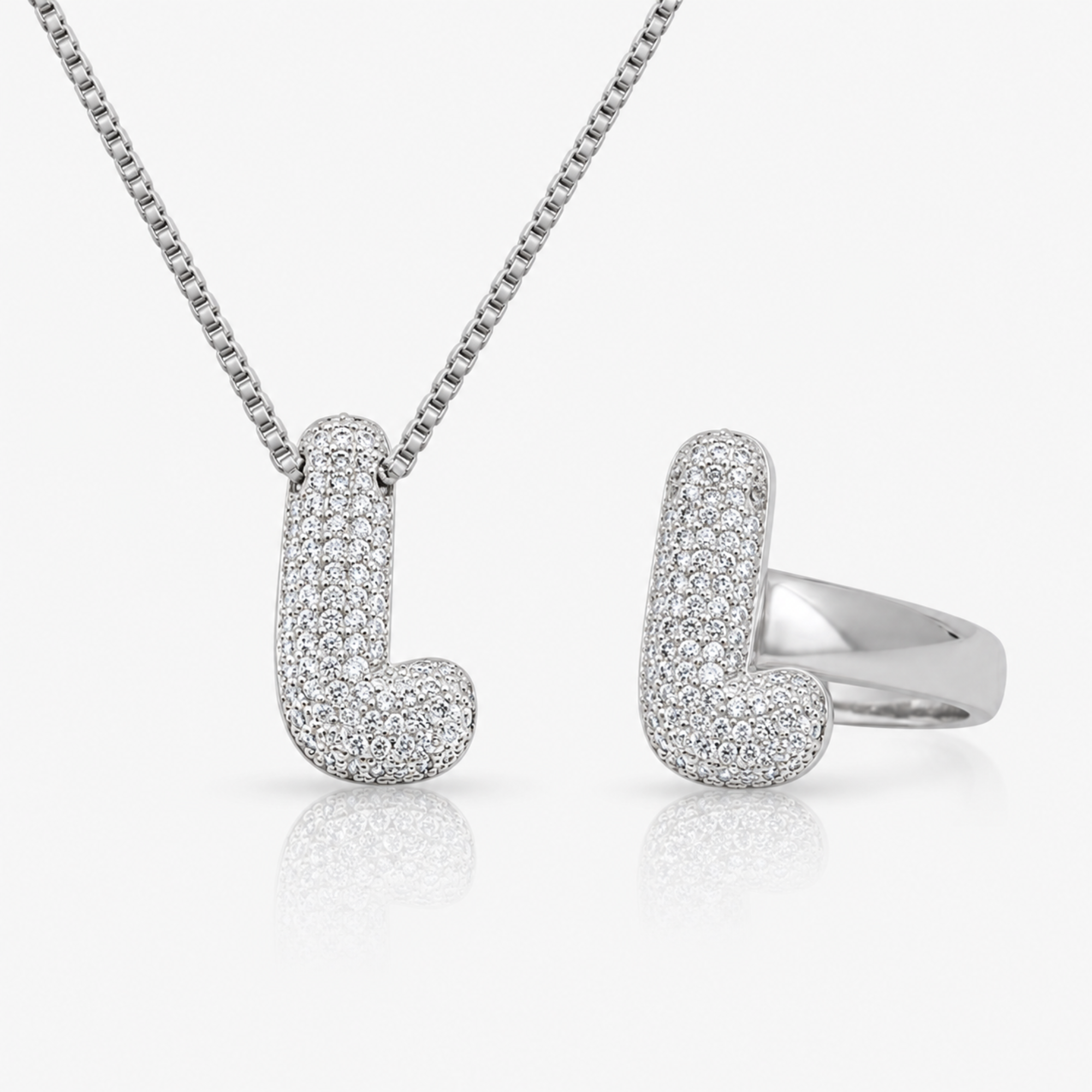 Adore Me Ring & Necklace 2 Piece Bundle - EVRYJEWELS