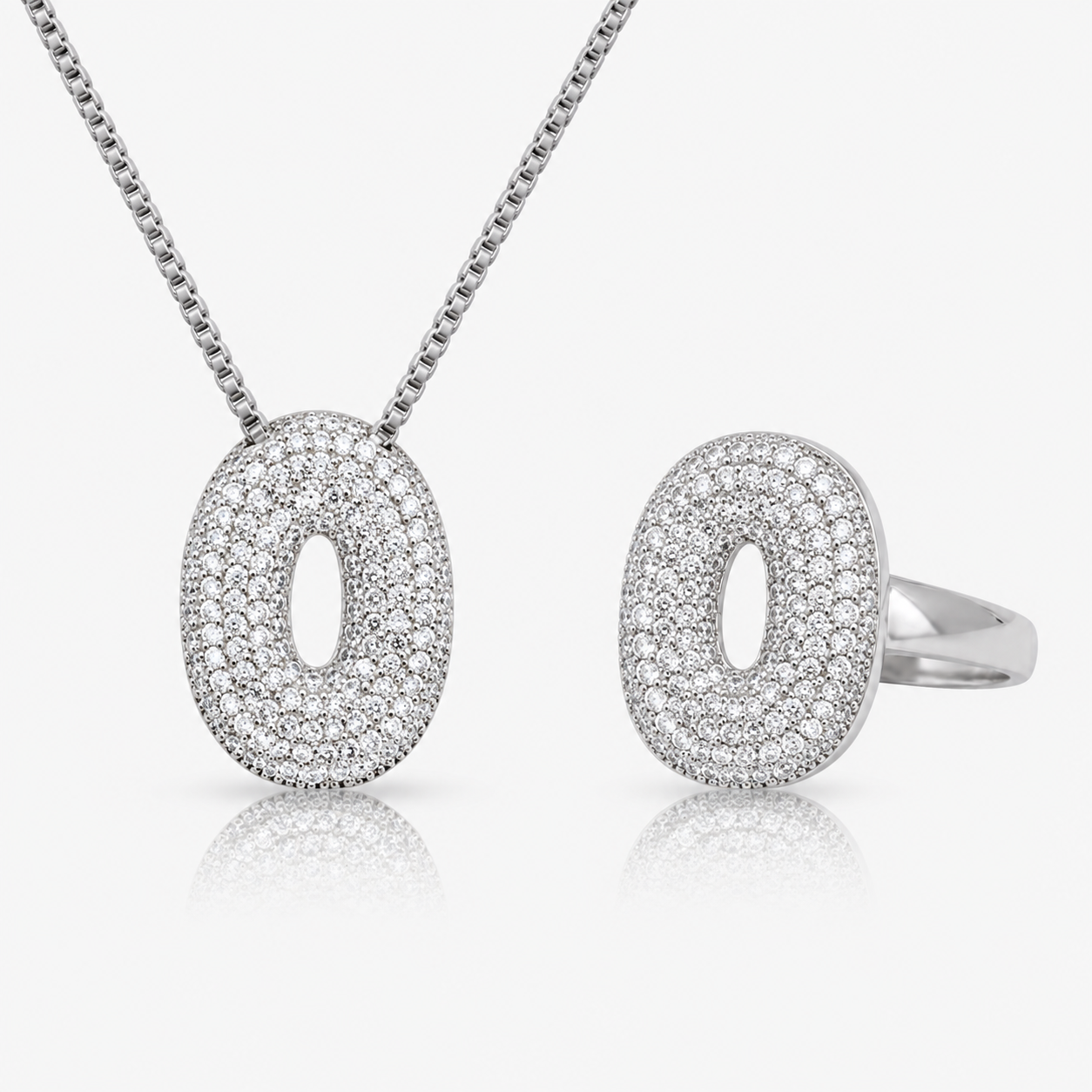 Adore Me Ring & Necklace 2 Piece Bundle - EVRYJEWELS