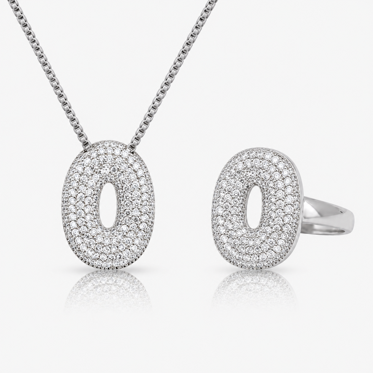 Adore Me Ring & Necklace 2 Piece Bundle - EVRYJEWELS