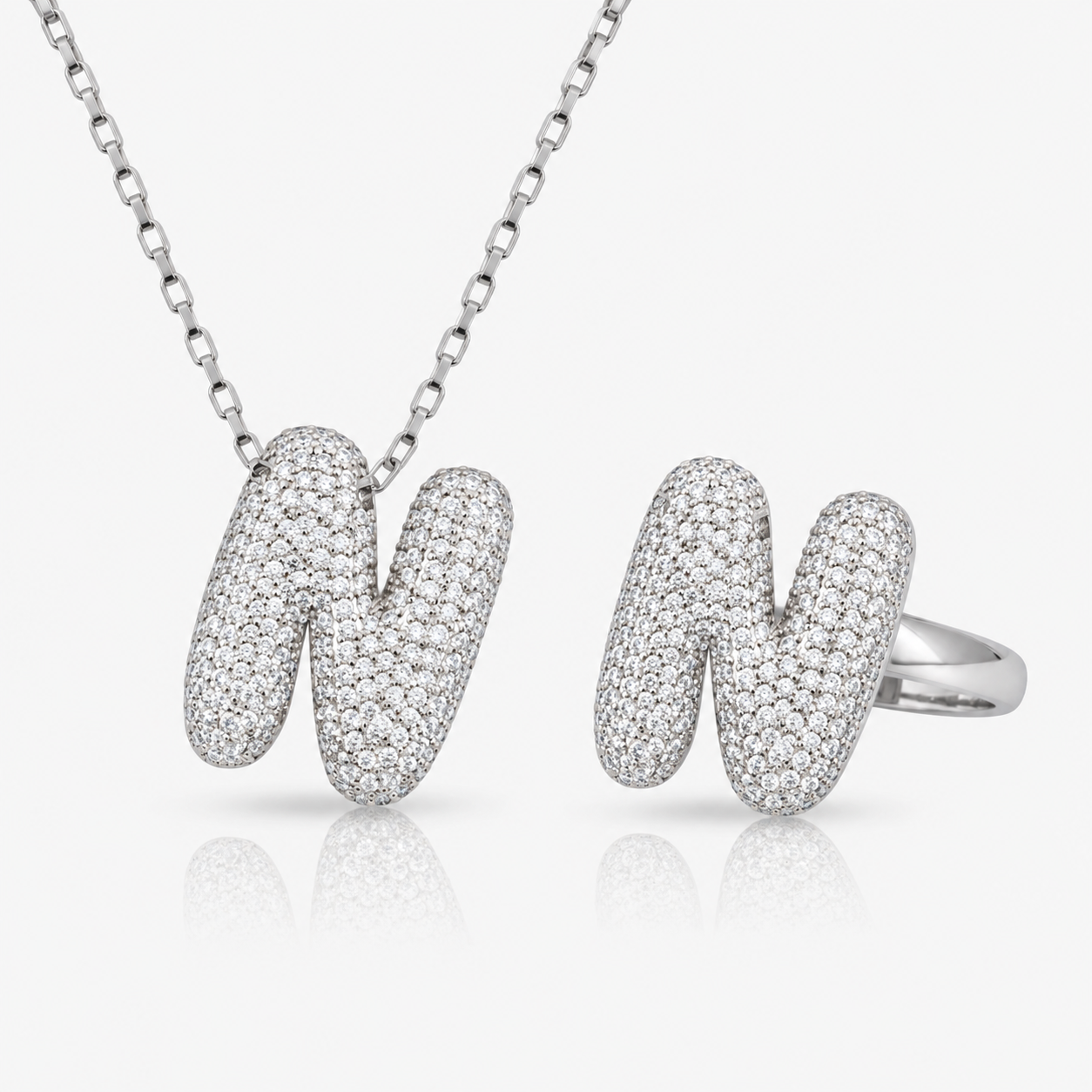 Adore Me Ring & Necklace 2 Piece Bundle - EVRYJEWELS
