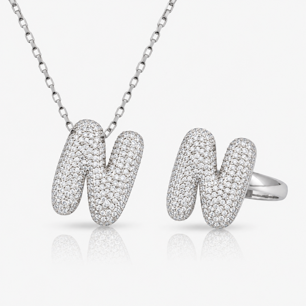 Adore Me Ring & Necklace 2 Piece Bundle - EVRYJEWELS