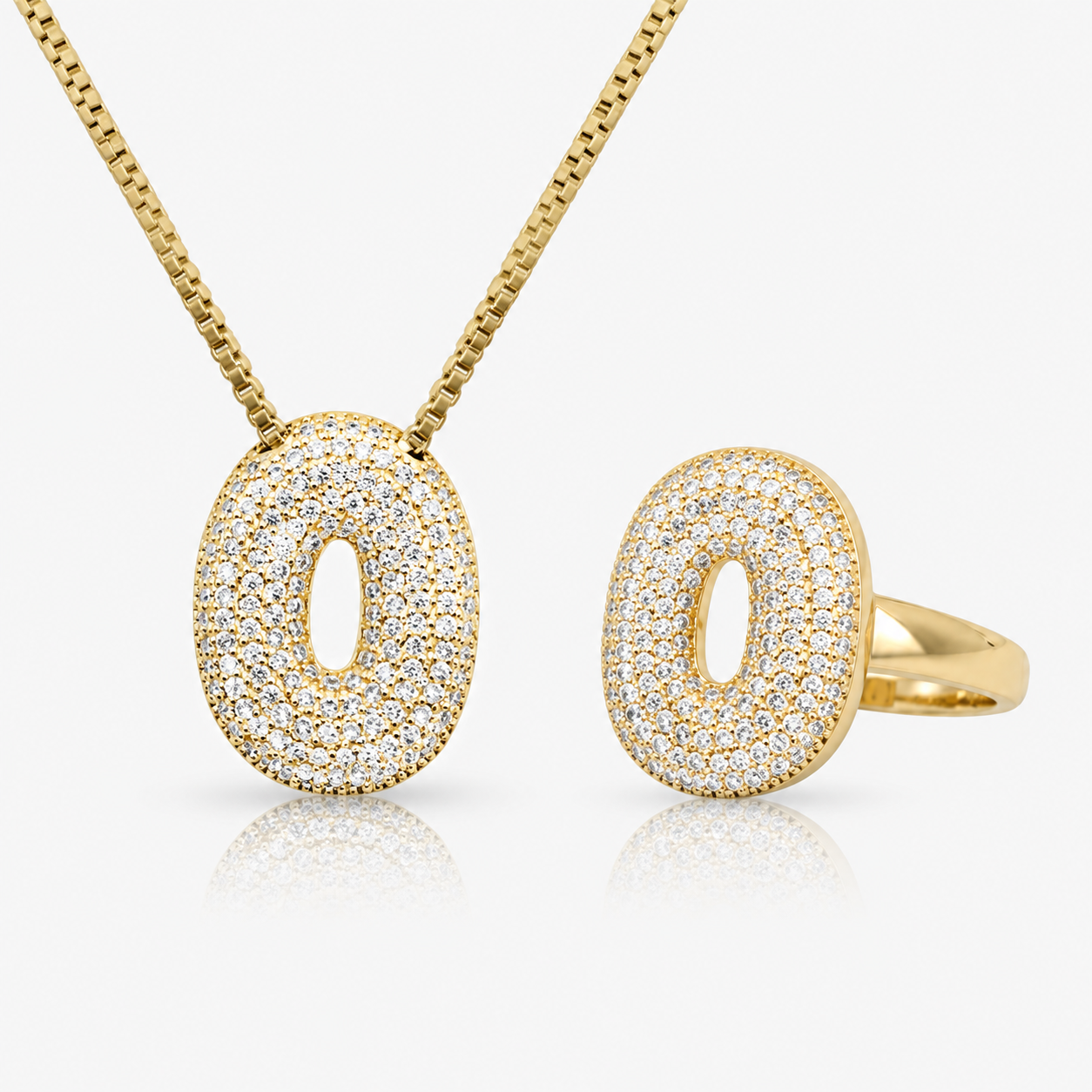 Adore Me Ring & Necklace 2 Piece Bundle - EVRYJEWELS