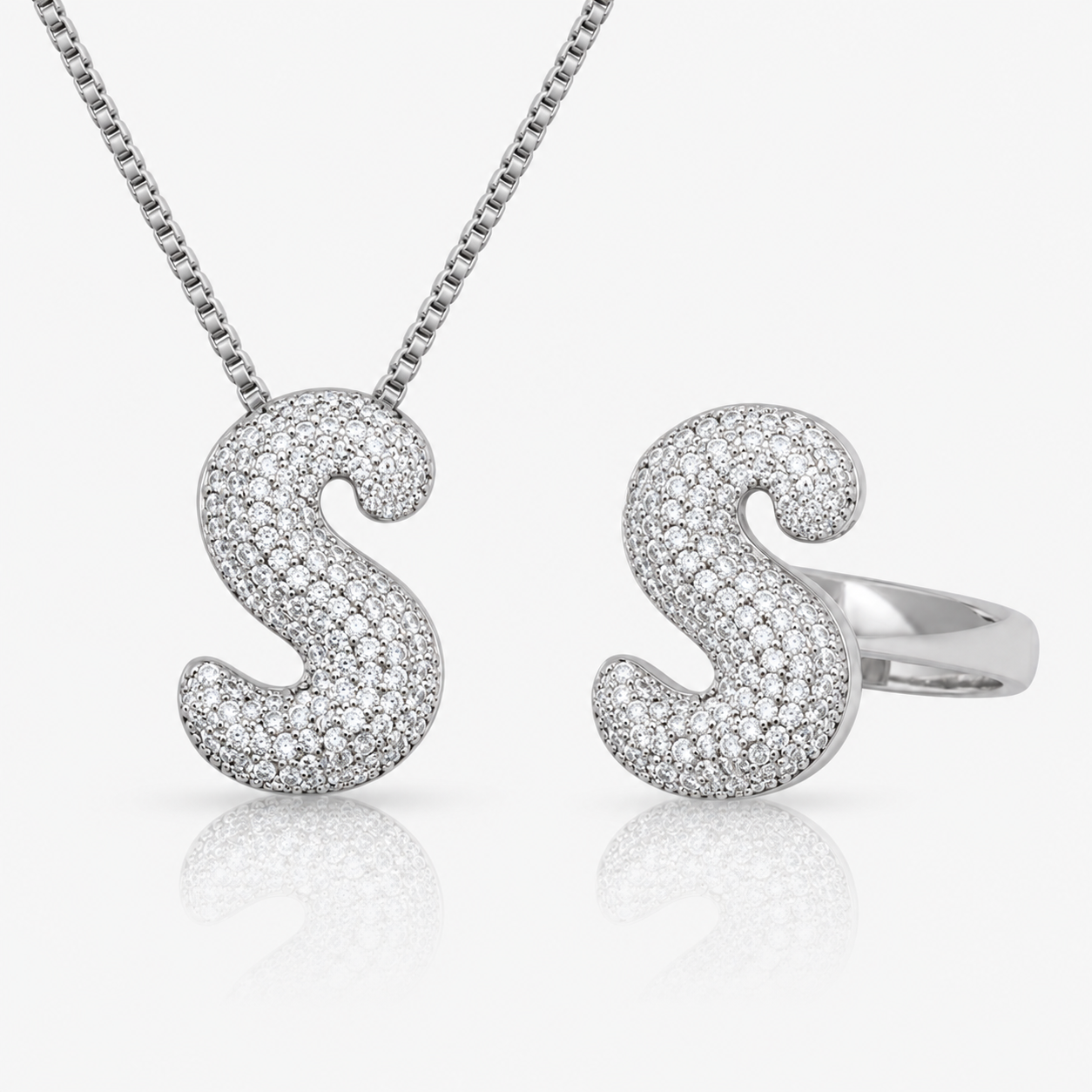 Adore Me Ring & Necklace 2 Piece Bundle - EVRYJEWELS
