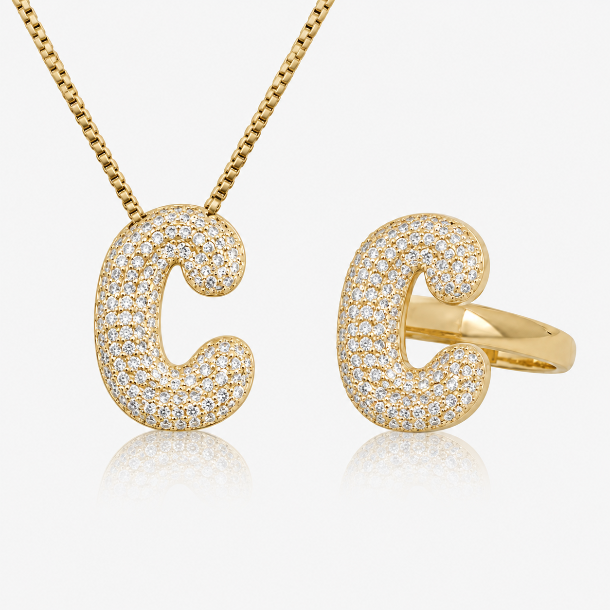 Adore Me Ring & Necklace 2 Piece Bundle - EVRYJEWELS